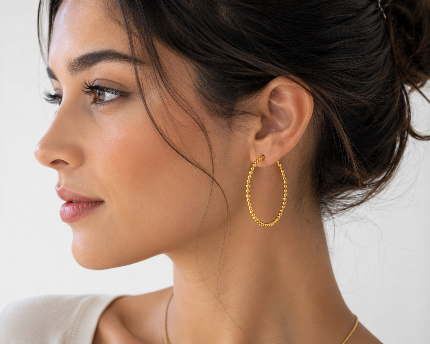 Créoles Perla Gold- Plaqué Or jaune